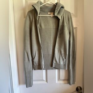 Zip up hooded sweater